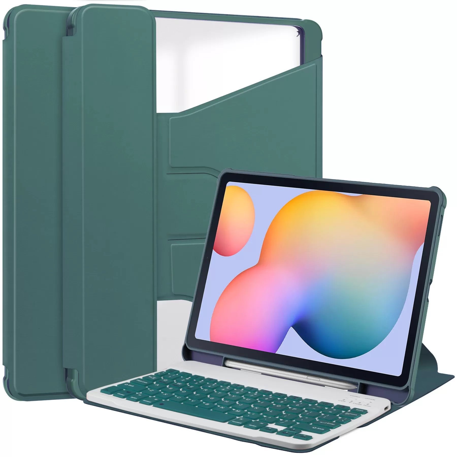 INF 360° Roterande Ställ Bluetooth Tangentbordsfodral Kompatibelt med Samsung Galaxy Tab A8 10.5" (X200/X205)