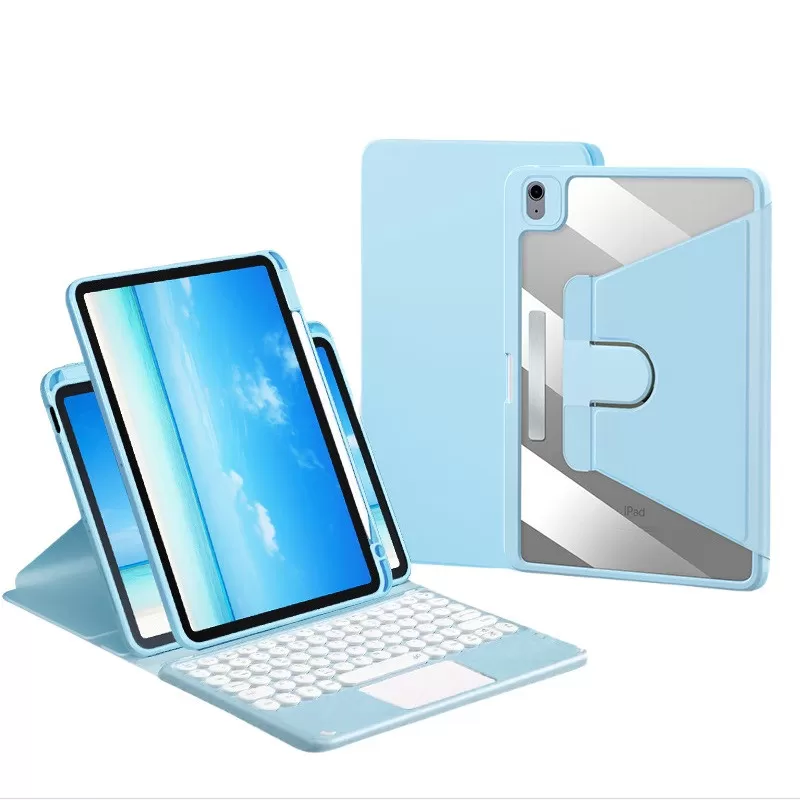 INF 360° Roterande Bluetooth Tangentbordsfodral Kompatibelt med iPad Air 5/Air 4 10.9 tum - Blå