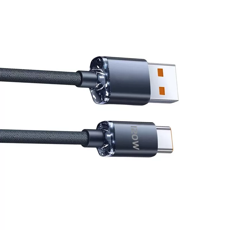 INF 2-pack universell laddningskabel: 120W snabbladdning, automatisk avstängning, kompatibel med Huawei, Samsung, APPLE, Garmin 1 m