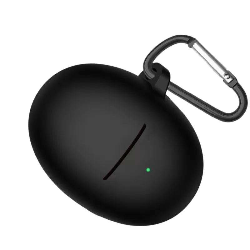 INF Silikonskyddsfodral Kompatibelt med Huawei Freebuds 5 Bluetooth-hörlurar - Fullständigt skydd Svart