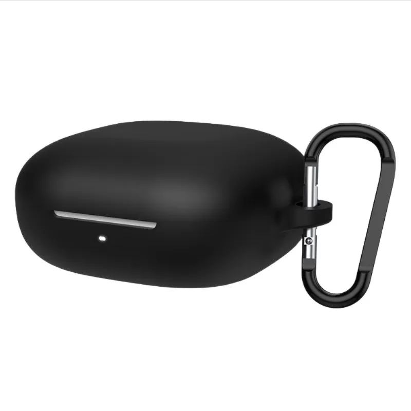 INF Silikonskyddsfodral kompatibelt med Honor Earbuds X9 Bluetooth-hörlurar - Stötsäkert, Fullständigt skydd Svart
