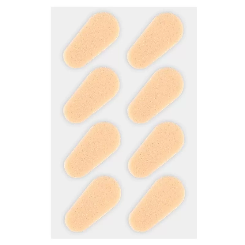 INF Självhäftande & Halkfria Nässkydd i Svamp, Hudton (Droppform) 10-pack