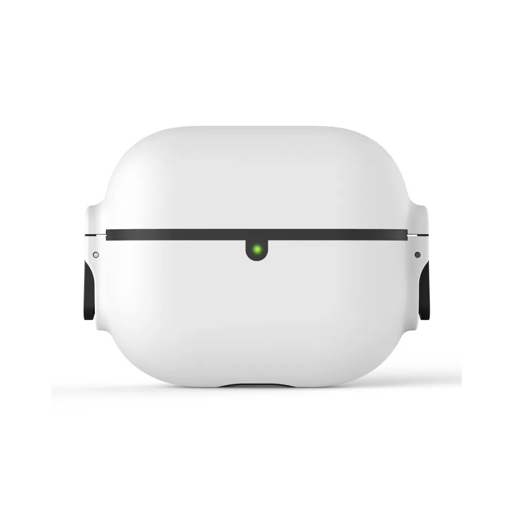 INF Skyddande silikonfodral kompatibelt med AirPods 3 - Stöttåligt & Dammtätt Skydd Vit