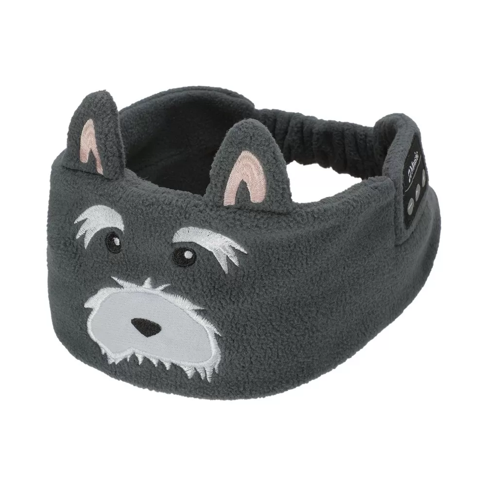INF Bluetooth-pannband med djurdesign - V5.2 Fleece-pannband med hunddesign