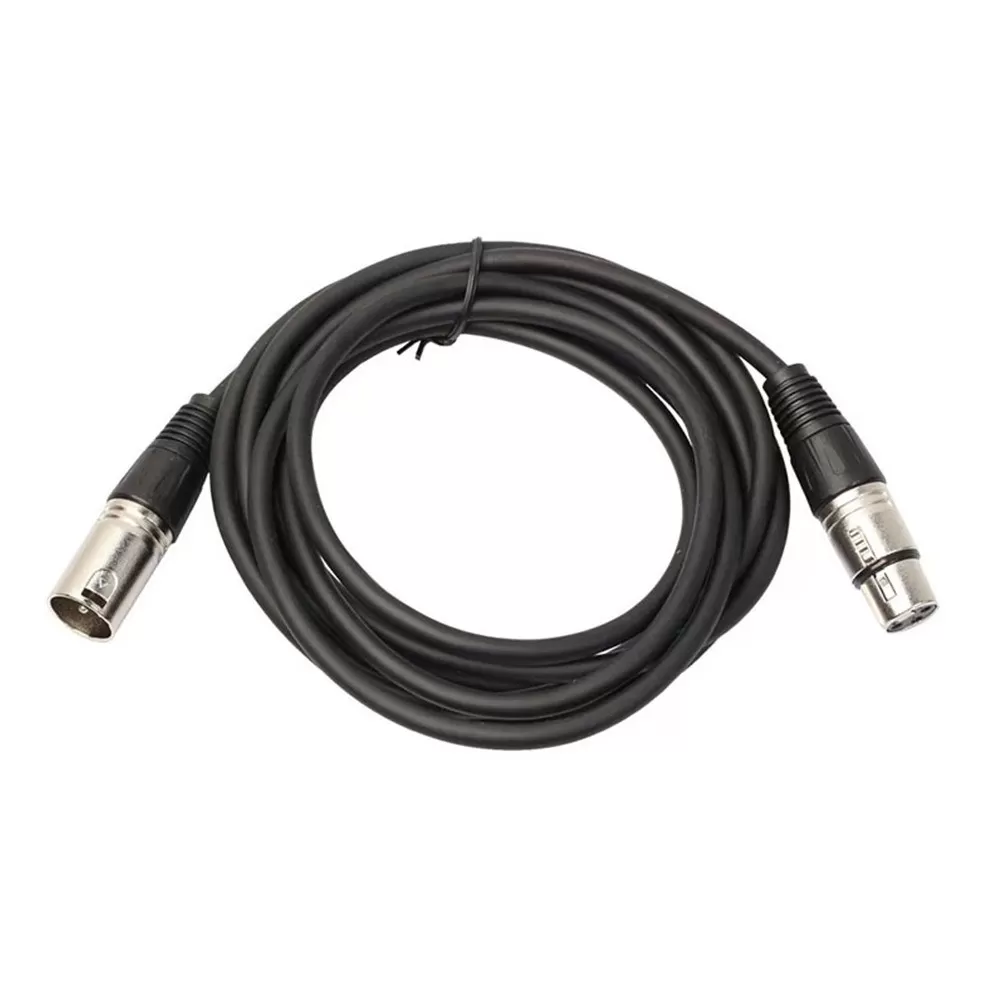 INF XLR Hane till Hona Mikrofon Förlängningskabel - Balanserad 3-Pin Ljudkabel 2 m