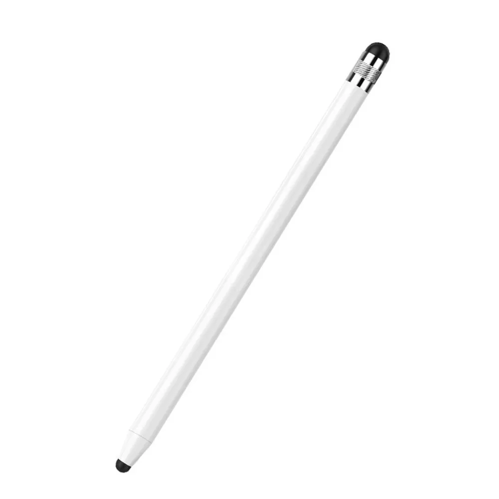 INF Universal Dual Tip Kapacitiv Stylus Penna med Utbytbara Silikonspetsar Vit