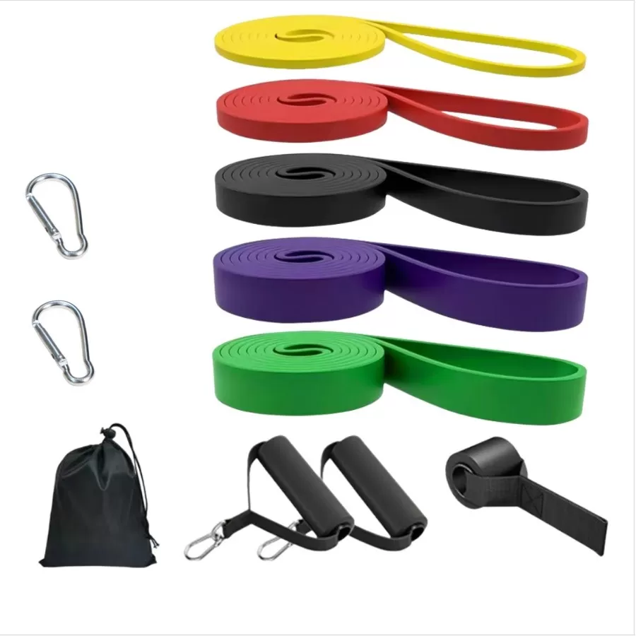 INF 4.5TPE Motståndsband Set - 5 Träningsband för Styrketräning och Assisterade Pull-ups