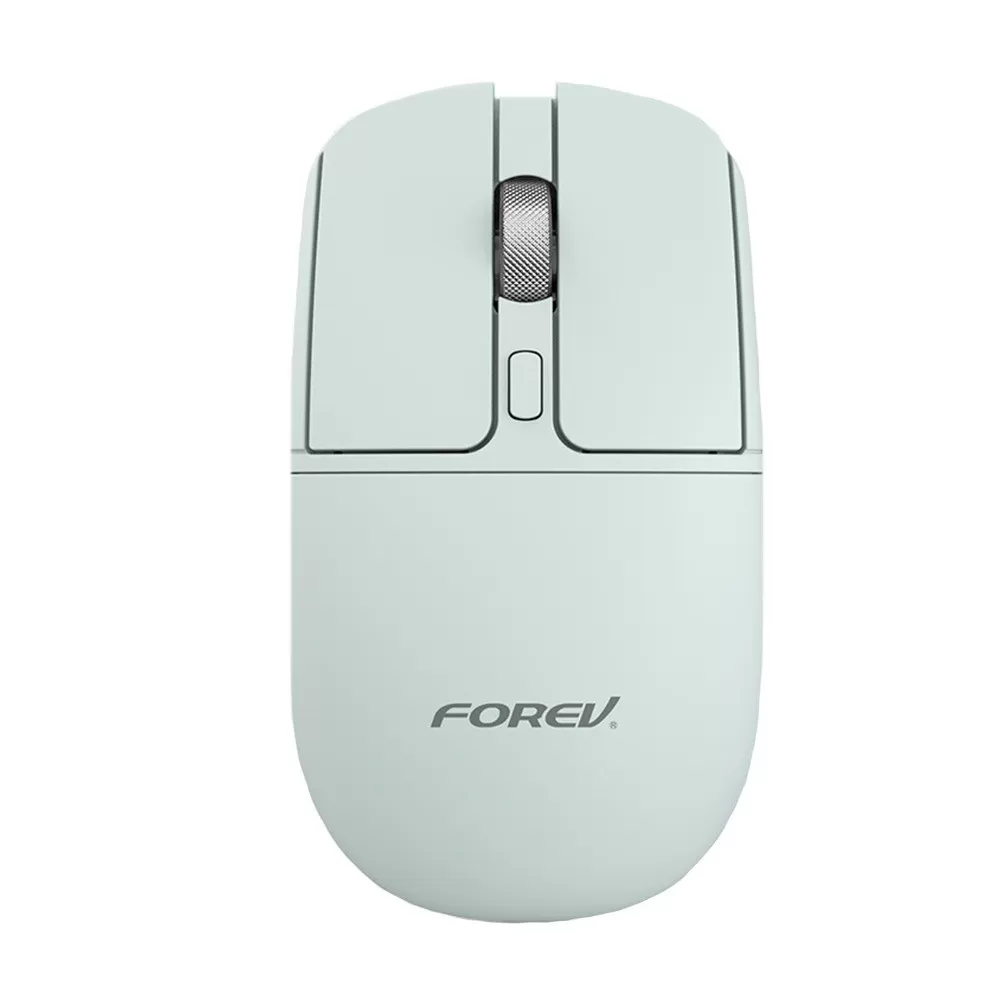 INF Trådlös mus - Enkel 2.4G + Bluetooth Dual Mode, Tyst Klick, Metall Scrollhjul Grå