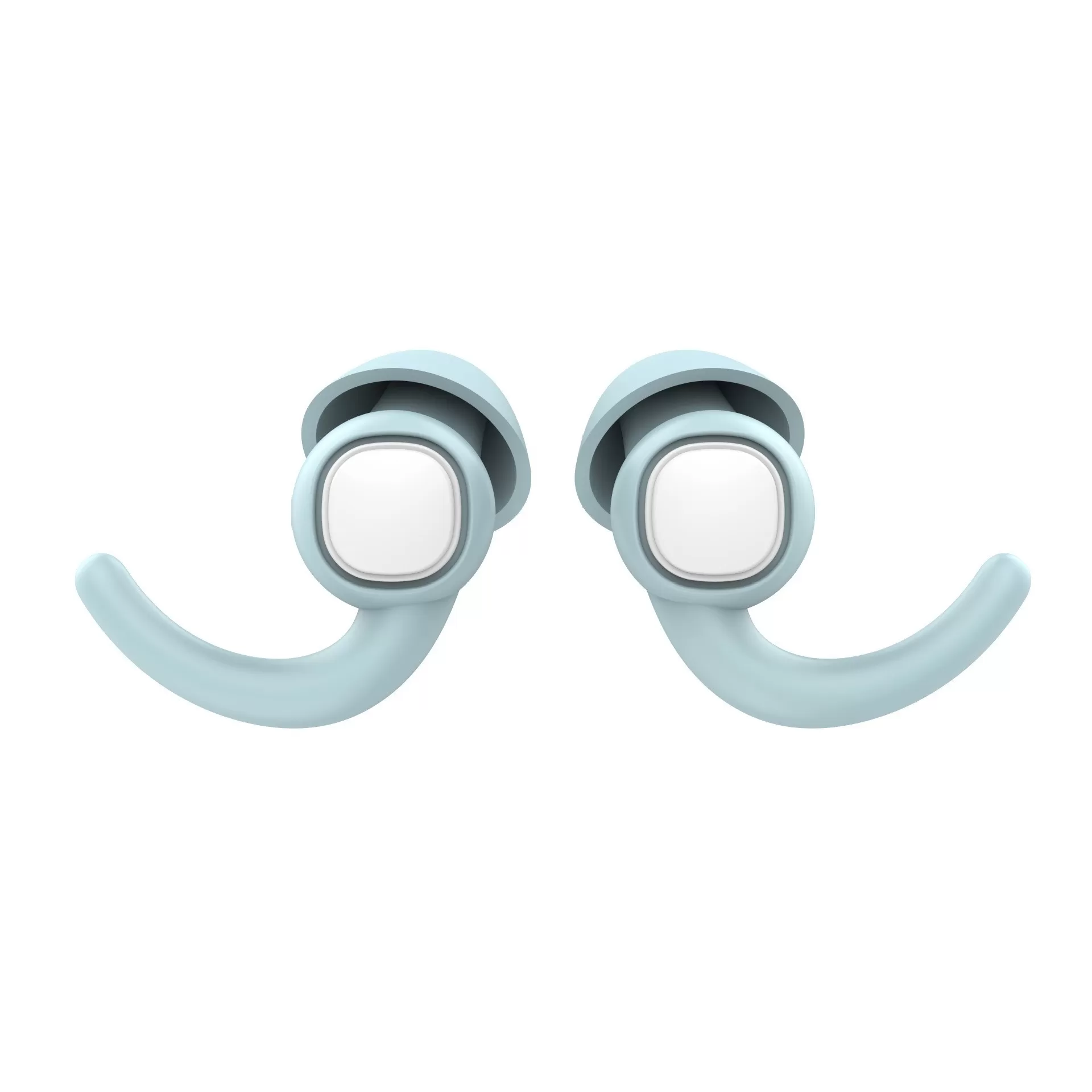 INF Silikon Öronproppar för Brusreducering - Bekväma & Återanvändbara för Sömn, Studier, Simning Blå