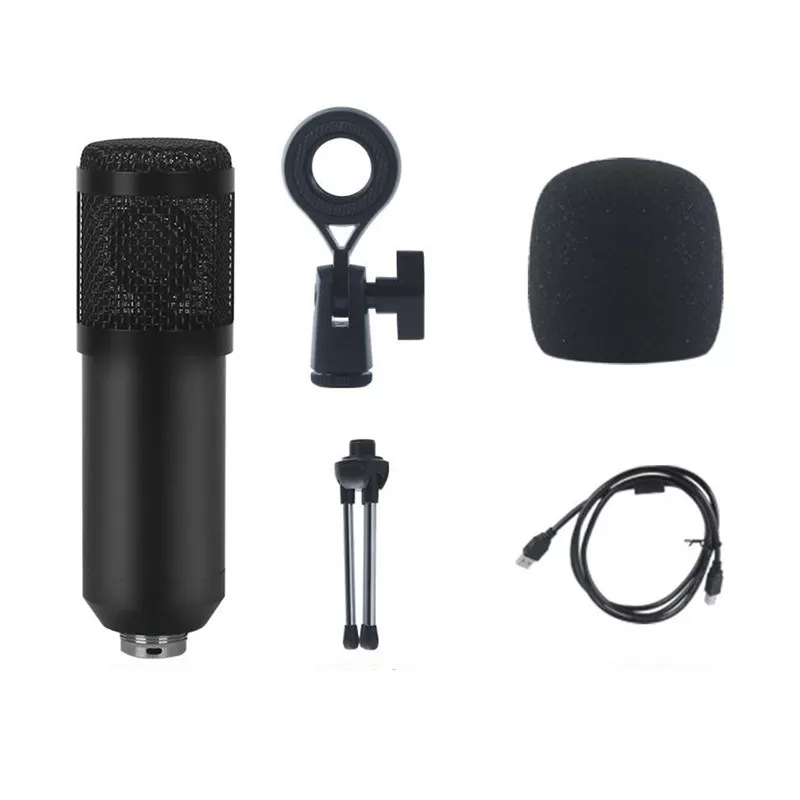 INF USB Kondensatormikrofon - Plug & Play Studioinspelningsmikrofon för PC