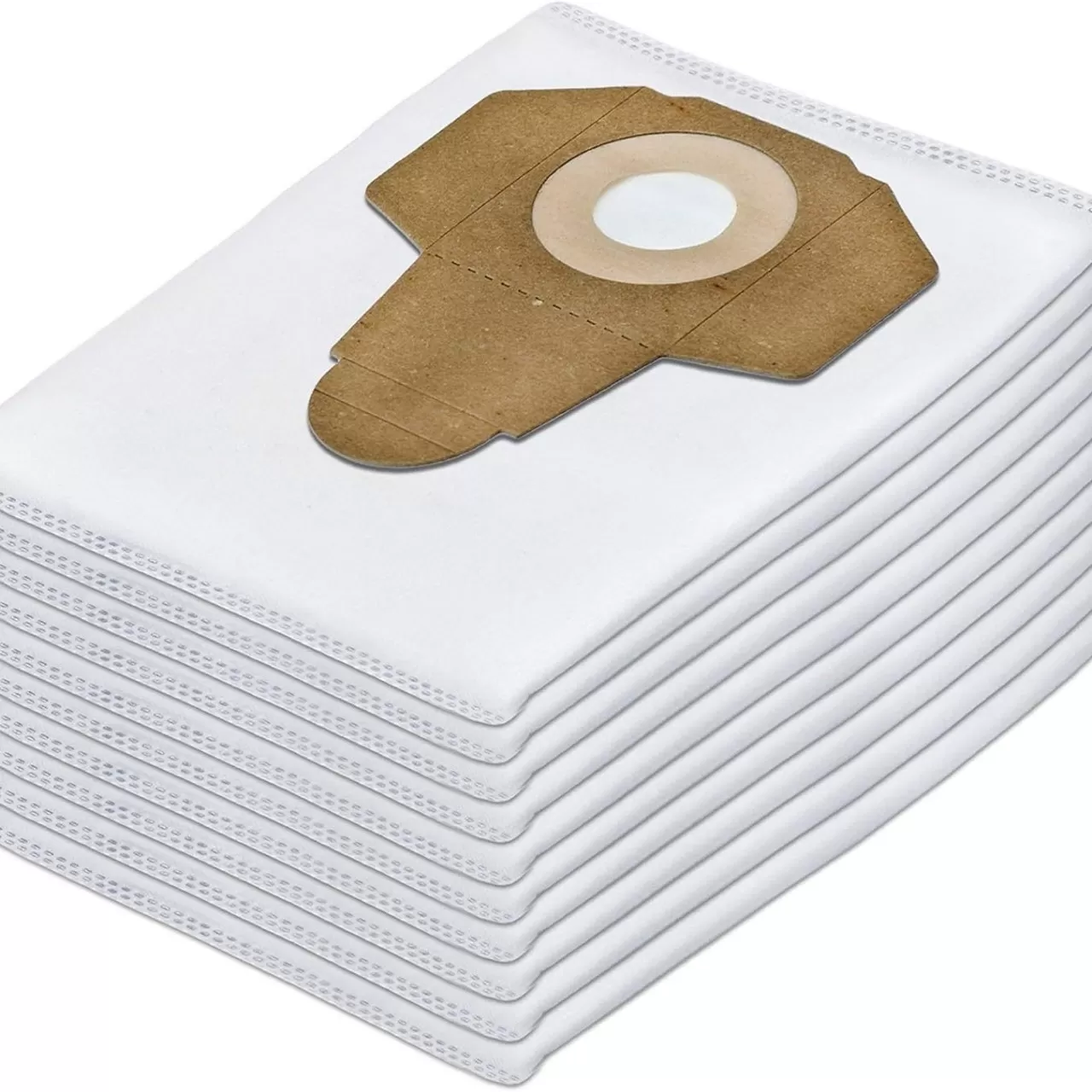 INF 10-pack dammsugarpåsar kompatibla med Einhell TC-VC1820, Midea T3 T3Flash, BT-VC 1250S, INOX 1250S dammsugare