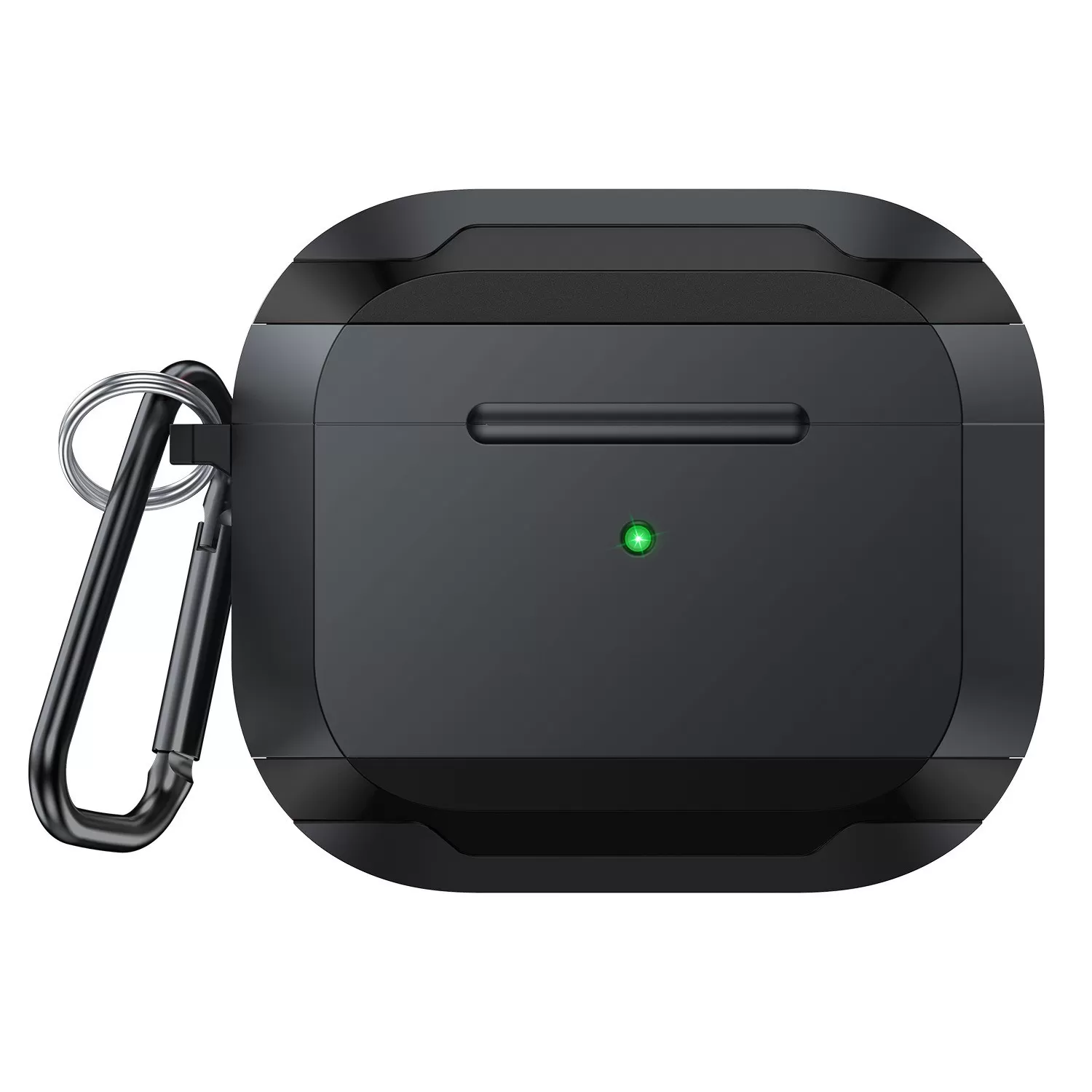 INF Stöttåligt skyddande PC-fodral kompatibelt med Apple AirPods 3 med anti-förlorad krok