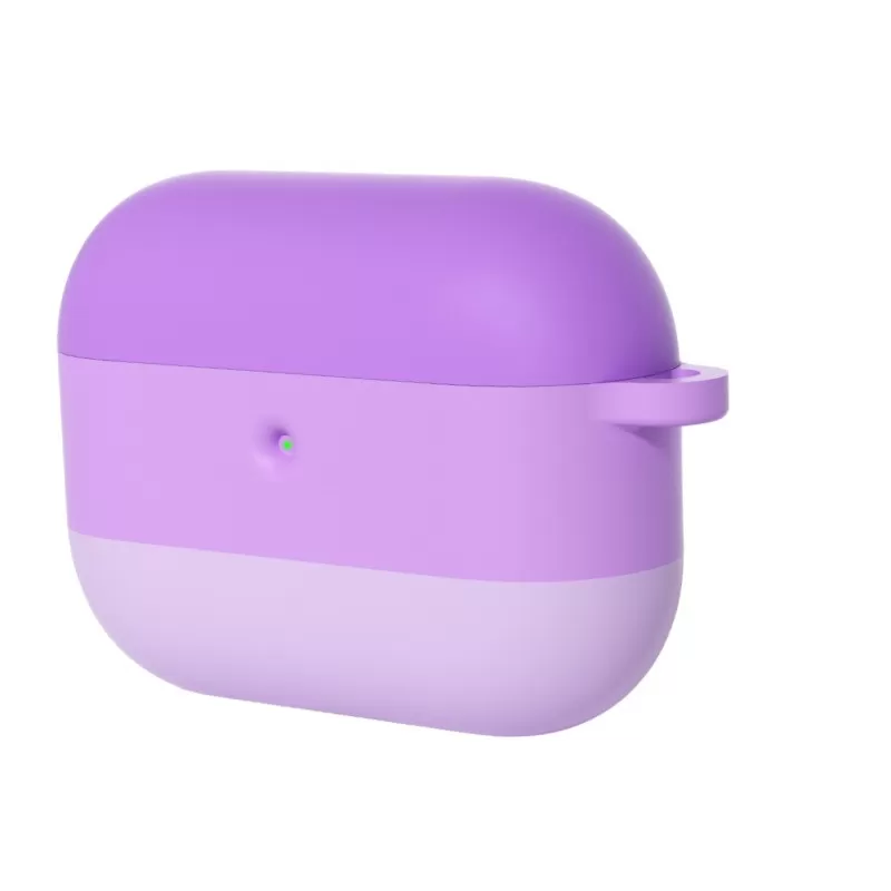 INF Gradient Silikonskydd Kompatibelt med Apple AirPods Pro 3 med Nyckelring Lila