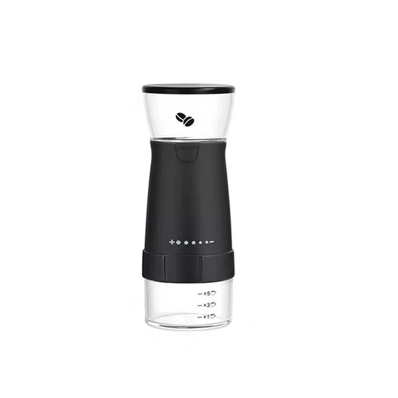 INF Bärbar Elektrisk Kaffekvarn - USB-uppladdningsbar med Keramisk Burr Svart