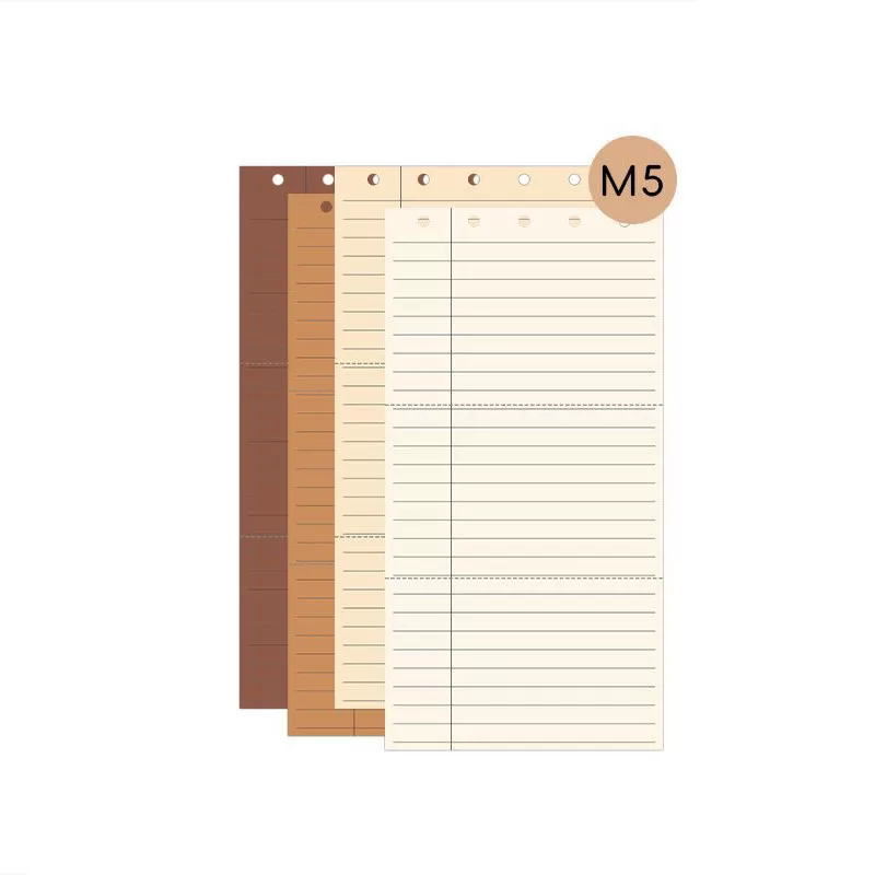 INF Påfyllningspapper för anteckningsböcker Brun
