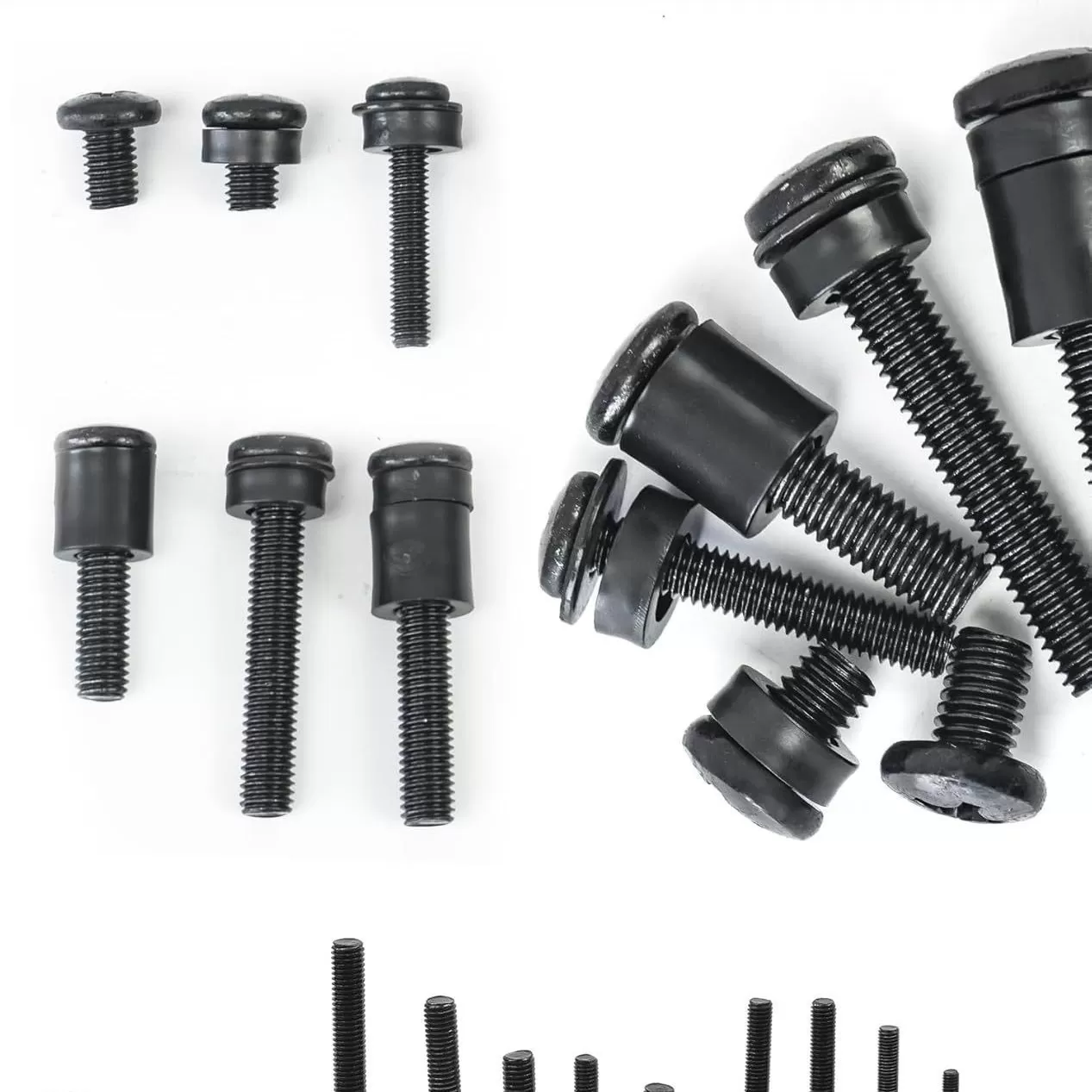 INF 68st TV Väggfäste Skruvsats - M4 M5 M8 Kolstål Skruvar för TV-fäste Installation, kompatibelt med Huawei, Samsung, APPLE,