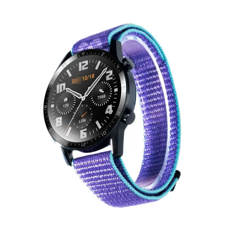 INF Original Sport Nylon Loop Armband Kompatibelt med Garmin Forerunner 255/265/165 - Lila