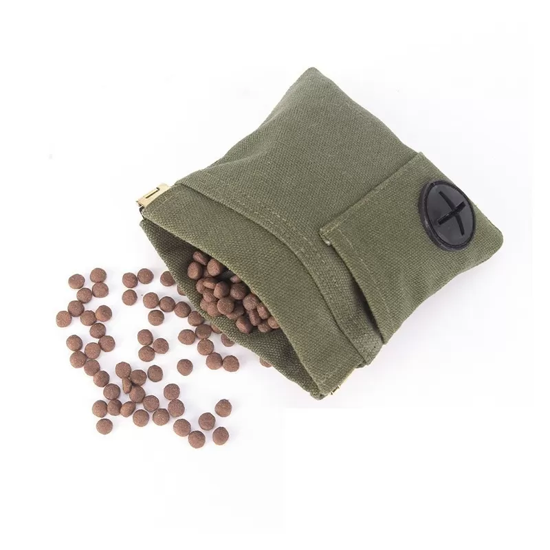 INF Olivgrön Godisväska för Husdjur - Perfekt för Hundträning & Utomhusäventyr