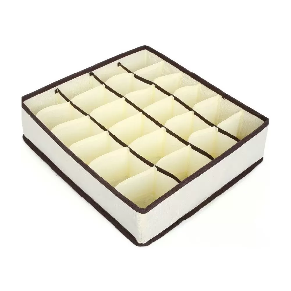 INF Set med 2 lådindelare – Vikbara förvaringslådor för underkläder, strumpor och kläder