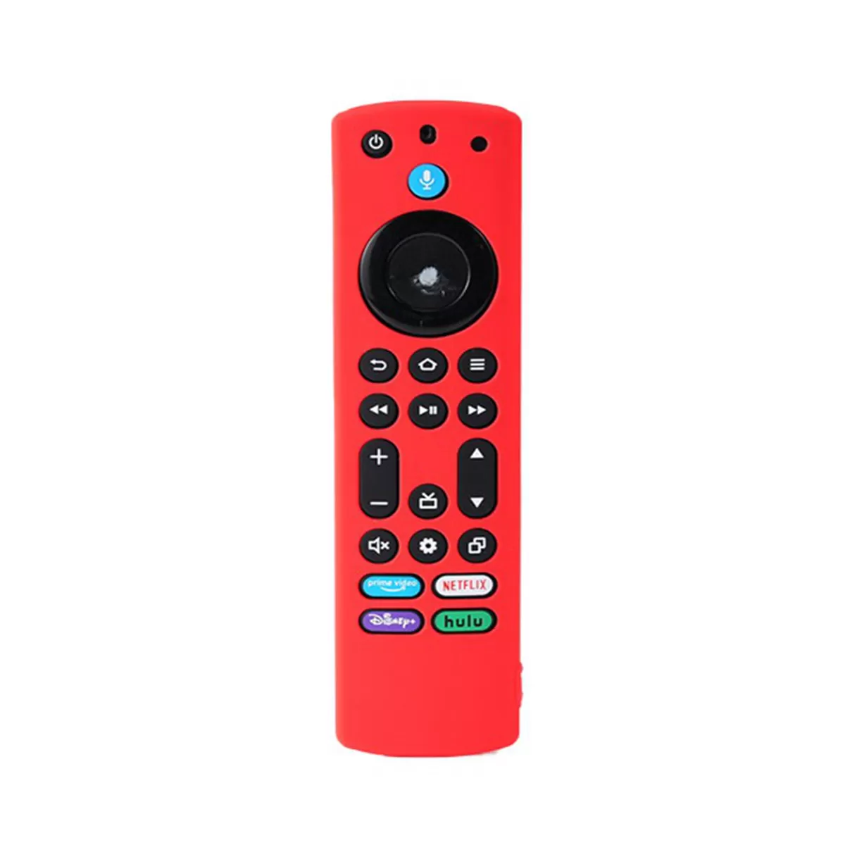 INF Silikonskydd kompatibelt med Toshiba 4:e generationens Amazon Fire TV-fjärrkontroll Röd
