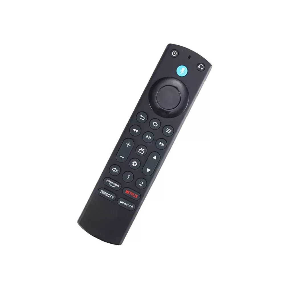 INF Silikonfjärrkontrollskydd kompatibelt med Amazon TV Box, halkfritt skyddsfodral Svart