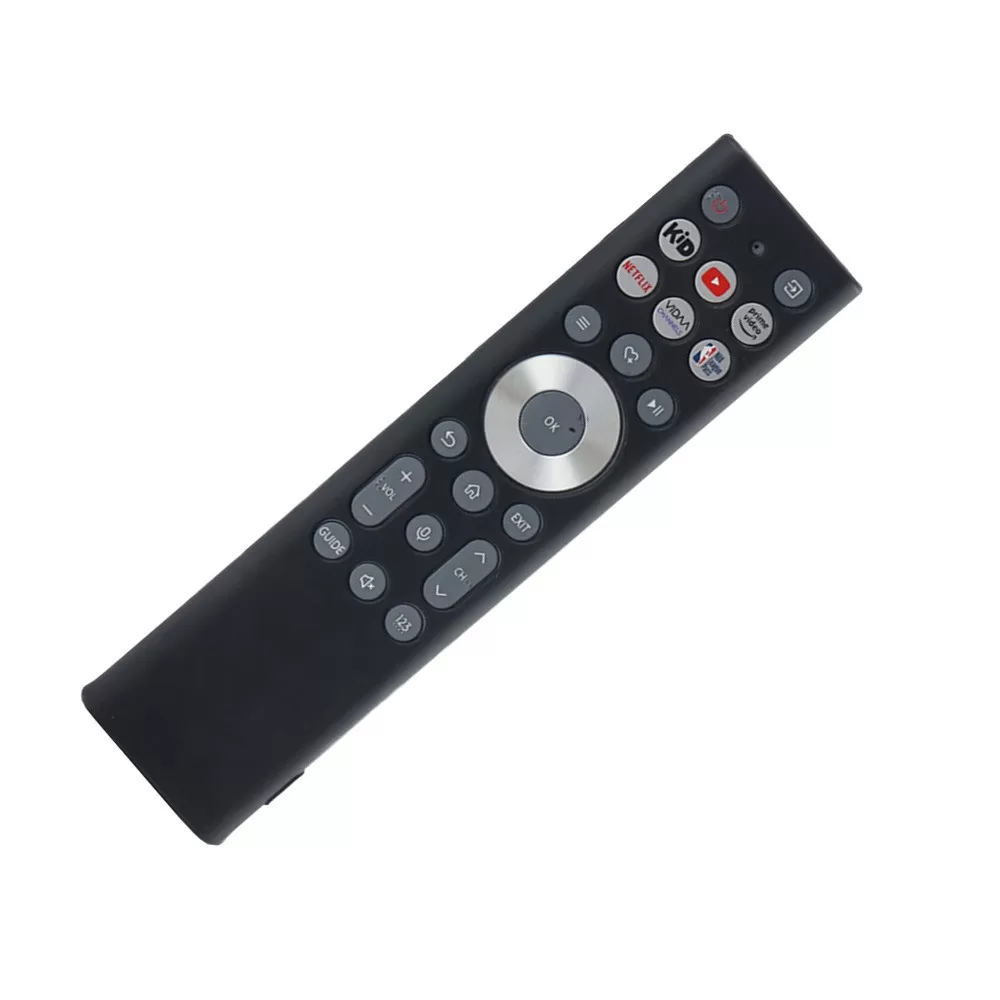 INF Silikonskydd kompatibelt med Hisense ERF6F80H TV-fjärrkontroll - Halkfritt, Stötsäkert Svart