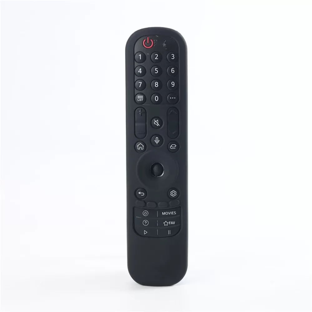 INF Silikonskyddsfodral kompatibelt med LG AN-MR21GC MR21N Magic Remote - Halkfritt, Stötsäkert Skydd Svart