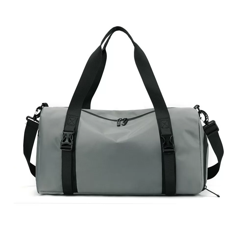 INF Uppgraderad Resväska med Stor Kapacitet - Torr & Våt Separation, Multi-Ficka Design Grå