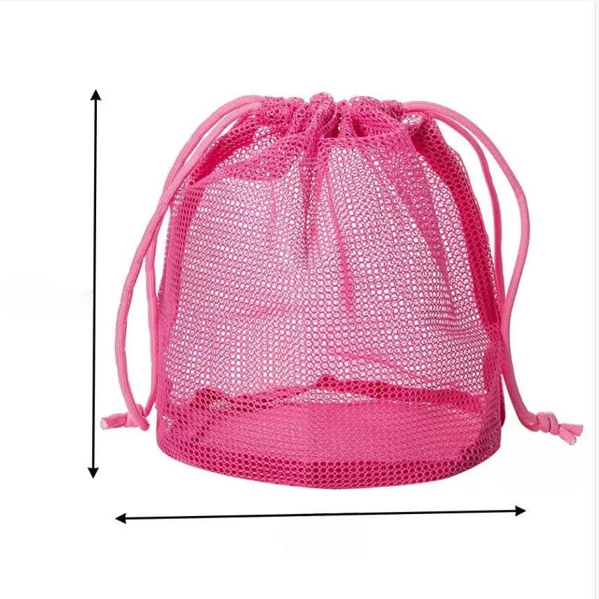 INF Portabel Rosa Mesh Toalettväska - Andningsbar Reseorganisatör