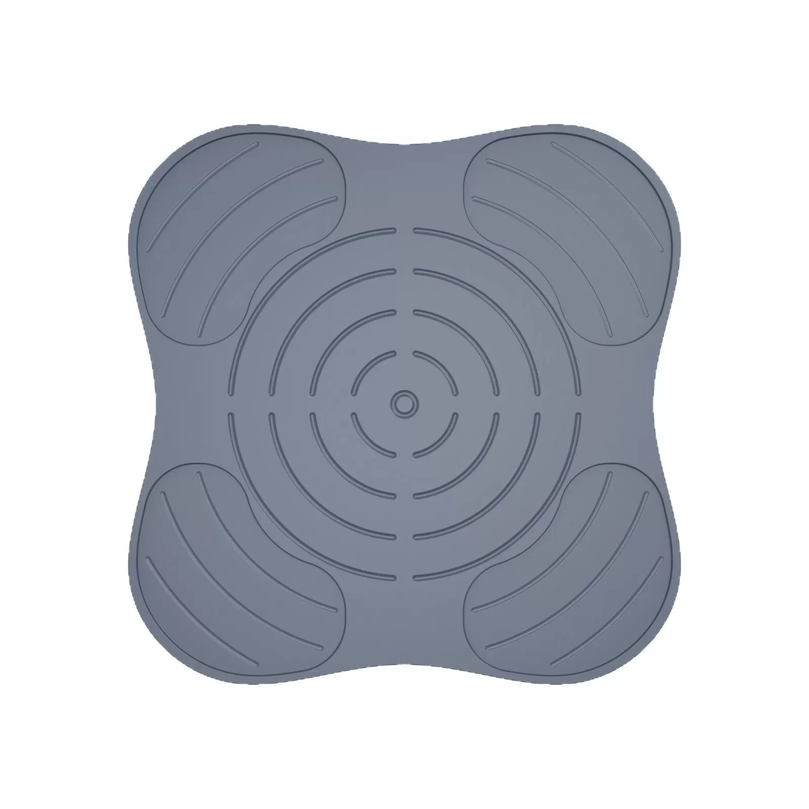 INF Silikon Air Fryer Liner Kompatibelt med Ninja FN101GY, Återanvändbar Matta, Grå