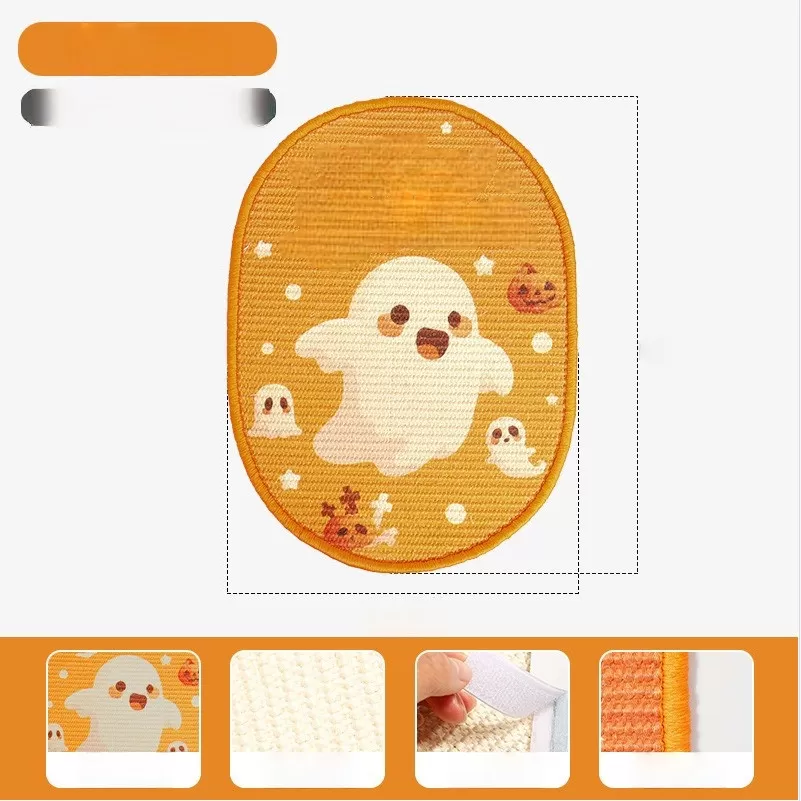 INF Jul & Halloween Vertikal Sisal Vägg Klösbräda för Katter - Festlig & Funktionell