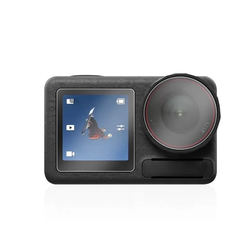 INF Härdat Glasskärmskydd Set kompatibelt med DJI Action 6 (Cage Version) - Fram, Bak & Lins