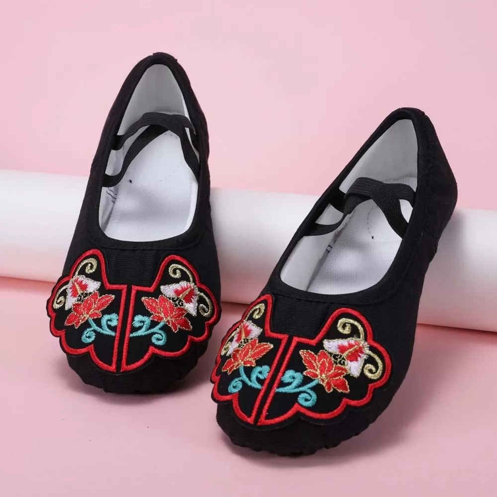 INF Etniska Dansskor med Mellanhög Klack - Traditionella Folkdansskor 38