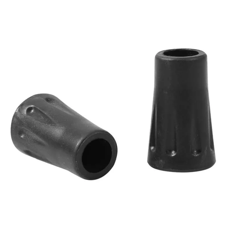 INF Fötter till gångstavar 2-pack Svart