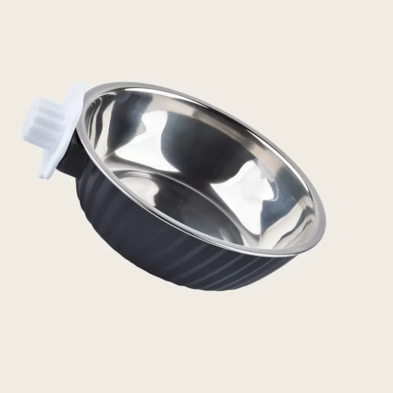 INF Hängande Husdjursskål - Rostfritt Stål Upphängd Bur Mat- och Vattenautomat