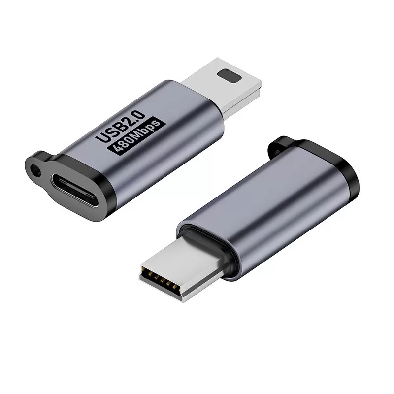 INF 3-pack USB-C hona till V3-adapter, aluminiumlegering, stöder 12W snabbladdning & 480 Mbps dataöverföring