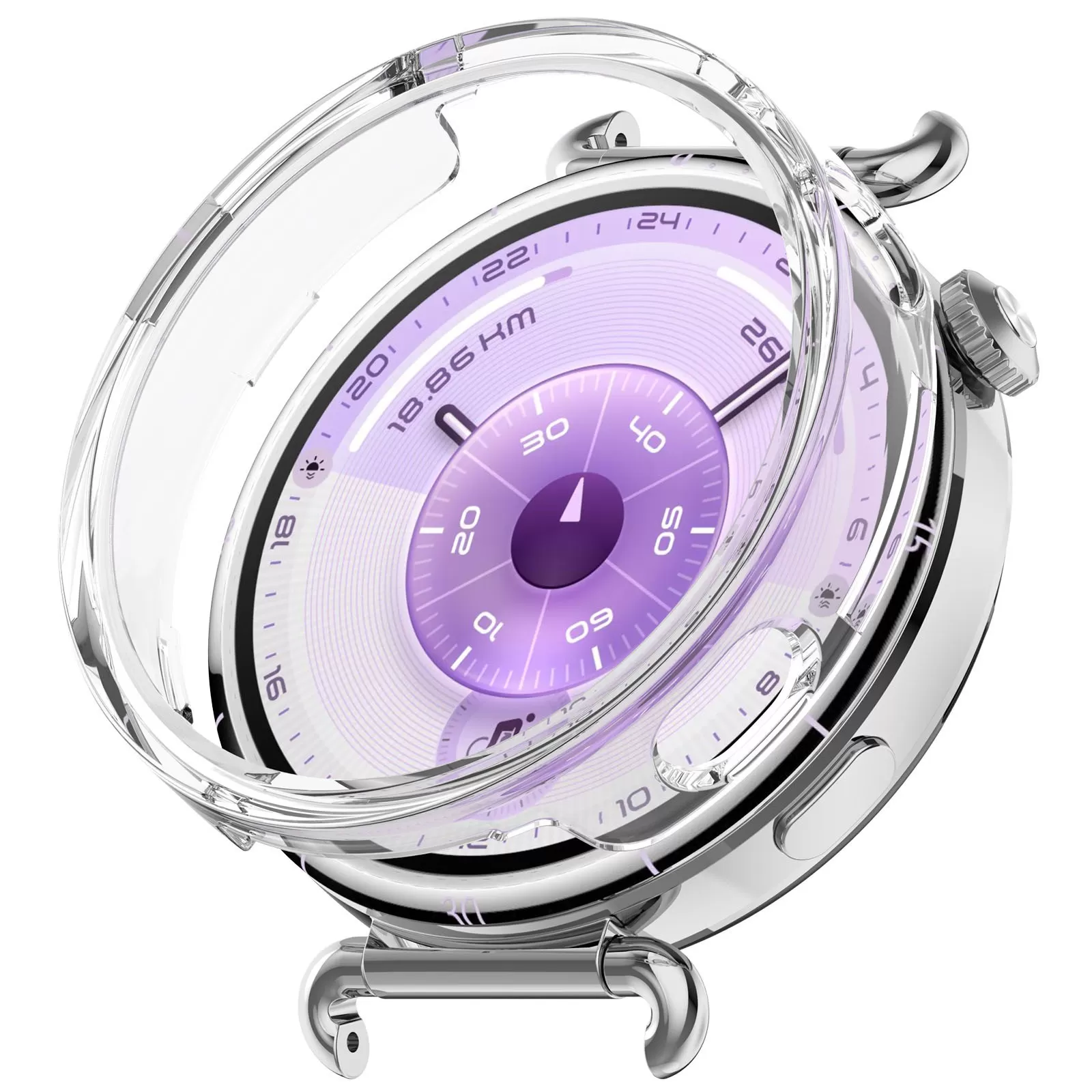 INF Klar PC Halvtäckande Ihåligt Fodral Kompatibelt med Huawei Watch GT6 41MM