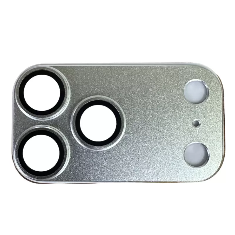 INF Matt Metall Pansar Kameralinsskydd Kompatibelt med iPhone 17 Pro Max - Silver