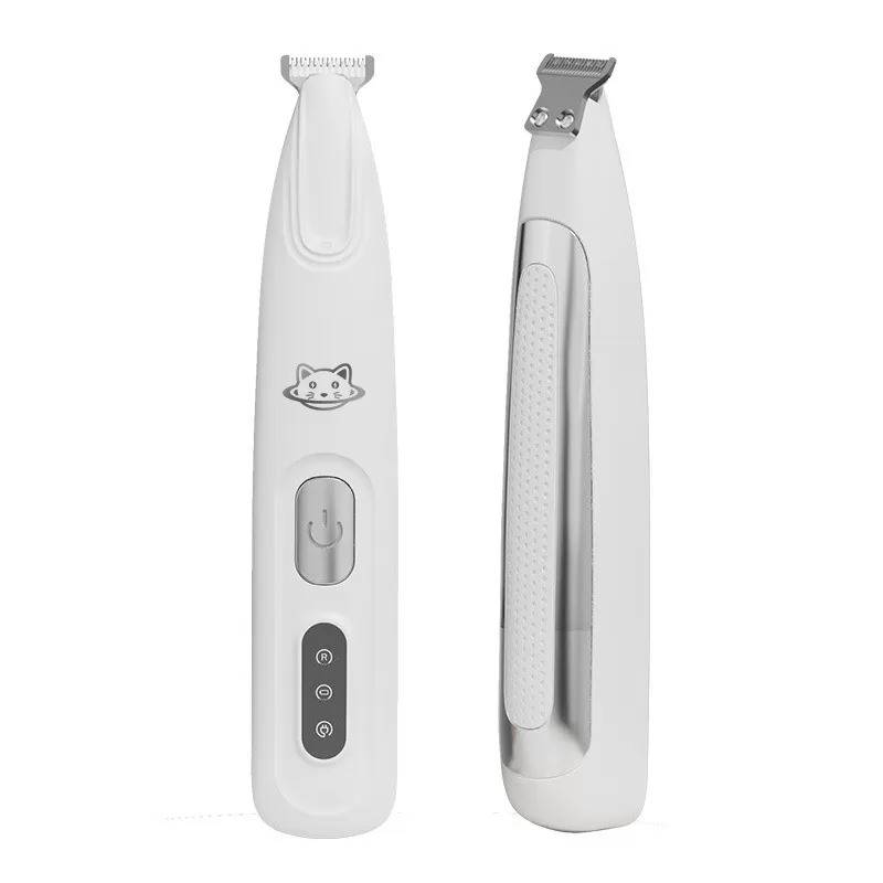 INF Vattentät husdjurstrimmer: Uppladdningsbar, tyst och lätt att rengöra Vit