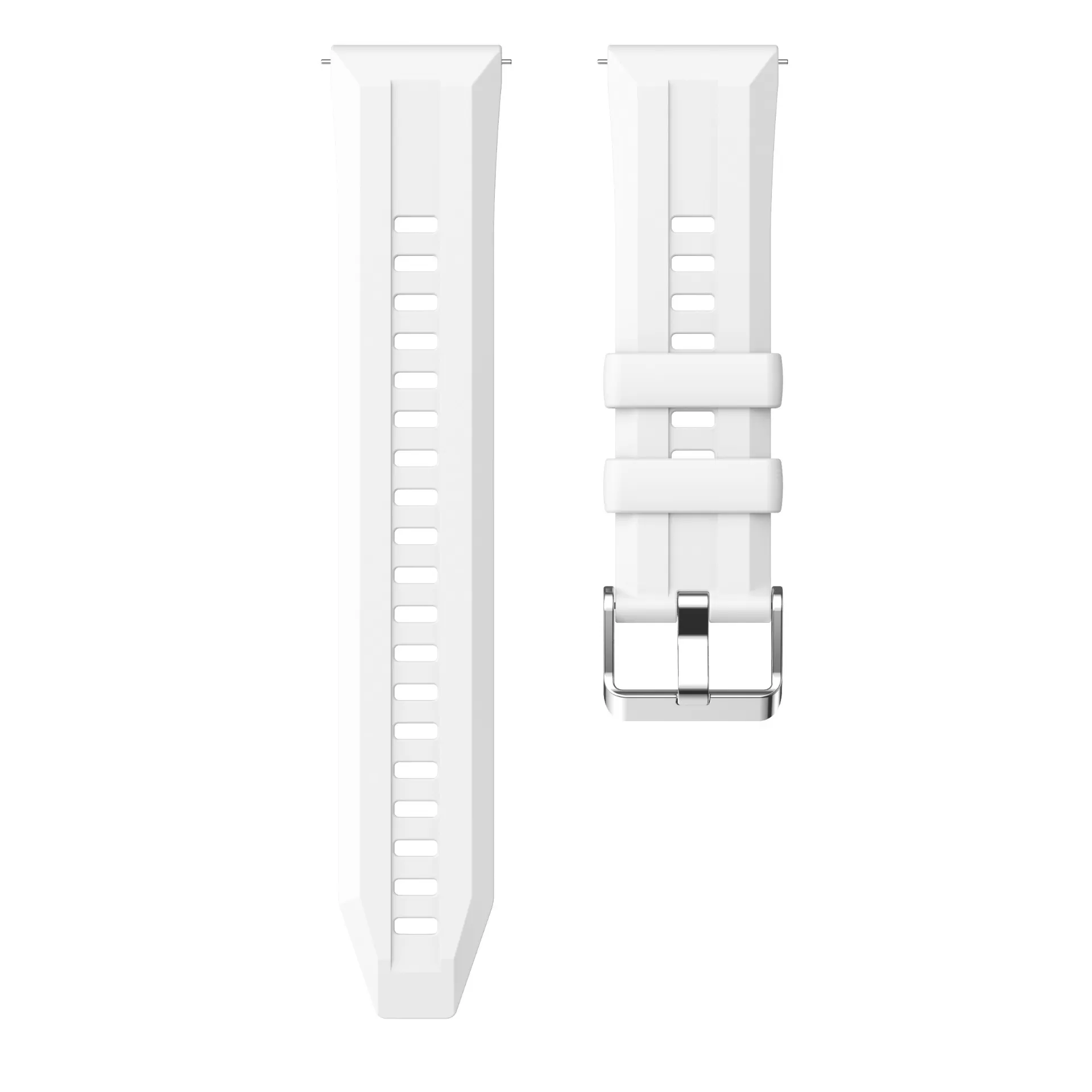 INF 22mm Silikon Sportklockarmband Kompatibelt med Huawei GT6 - Snabbfäste Ersättningsarmband Vit