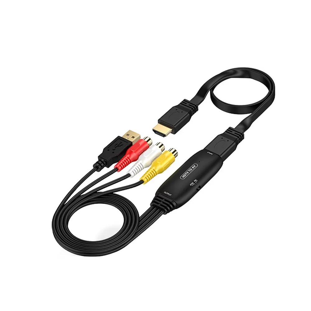 INF HDMI till AV-omvandlare med 2-ändskabel - Anslut HDMI-enheter till äldre AV-skärmar