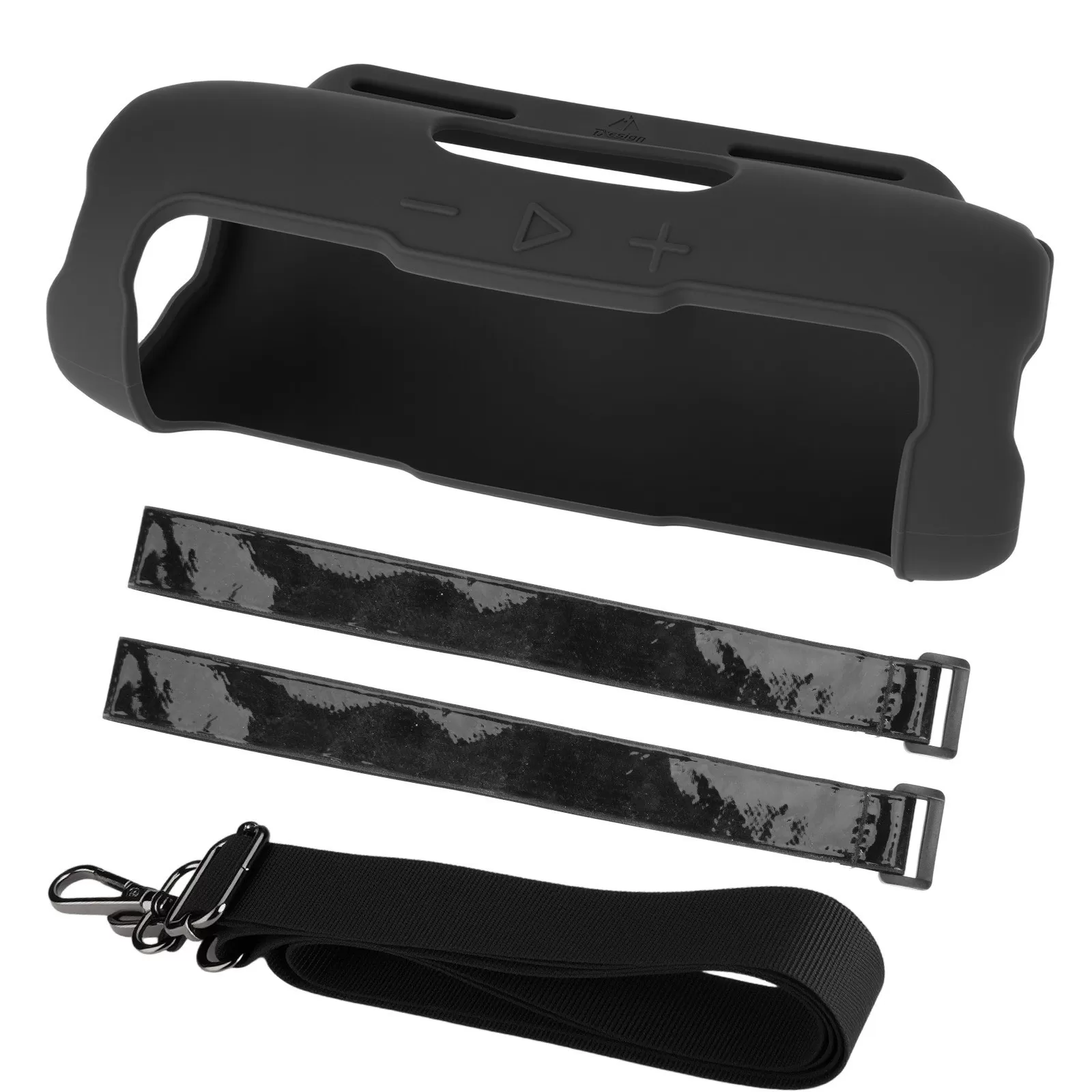 INF Silikonskyddsfodral Kompatibelt med JBL Flip 7 - Förbättrat skydd & Portabilitet Svart