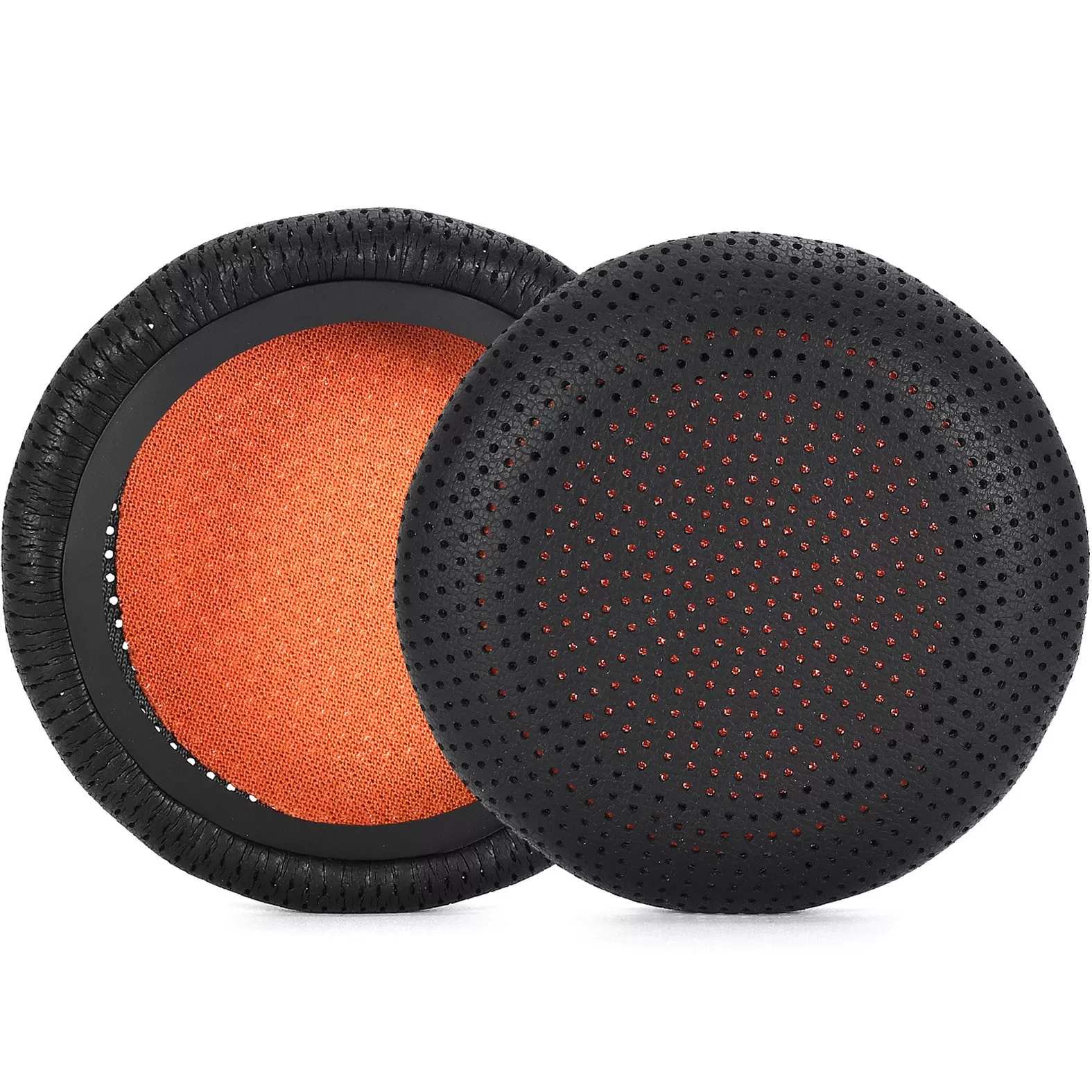 INF 2 st Öronkuddar Kompatibla med Plantronics Voyager-serien - Svart och Orange