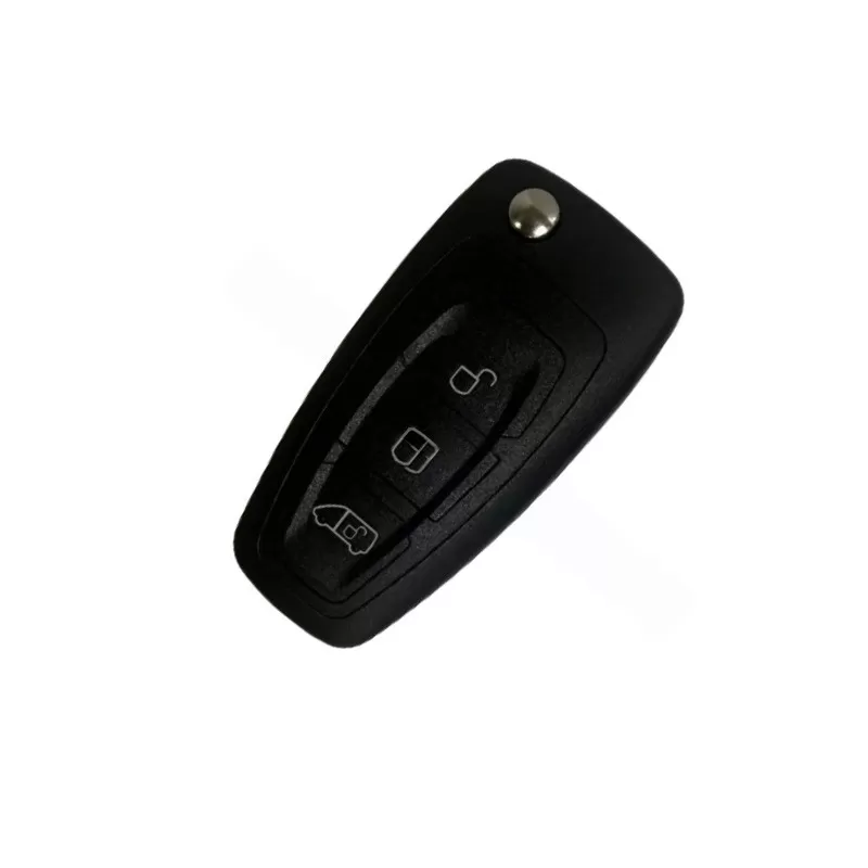 INF 3-Knapps (MPV-nyckel) Platt Blad Bilnyckel Ersättningsskal Kompatibelt med Ford