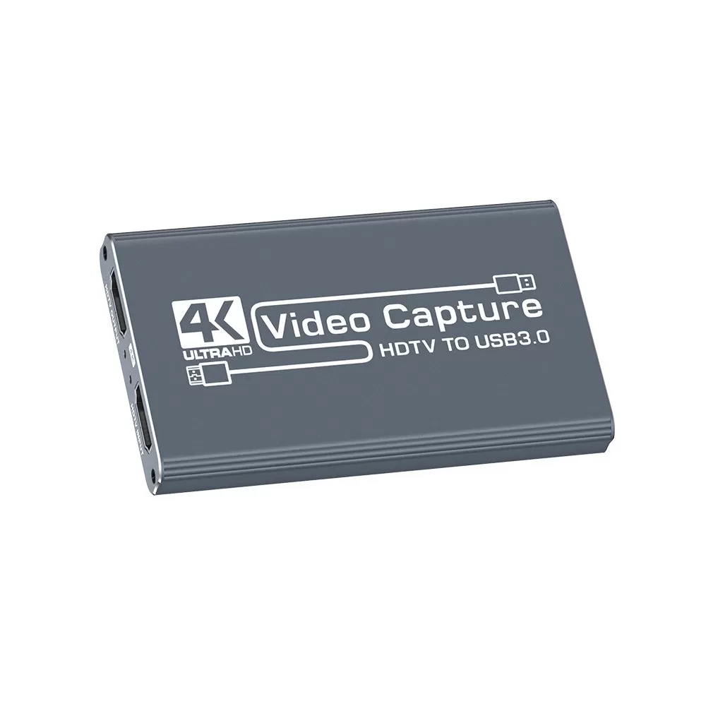 INF 4K 30Hz HDMI Capture Card - USB 3.0 Videoinspelare för Livestreaming, Spel och Inspelning