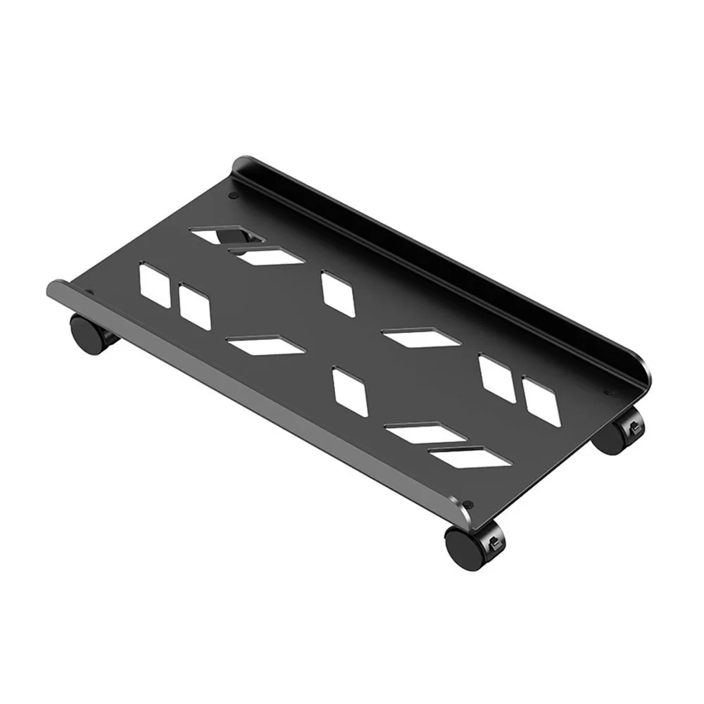 INF Rullande dator torn stativ med hjul, justerbart PC-stativ med bromsar, kallvalsat stål