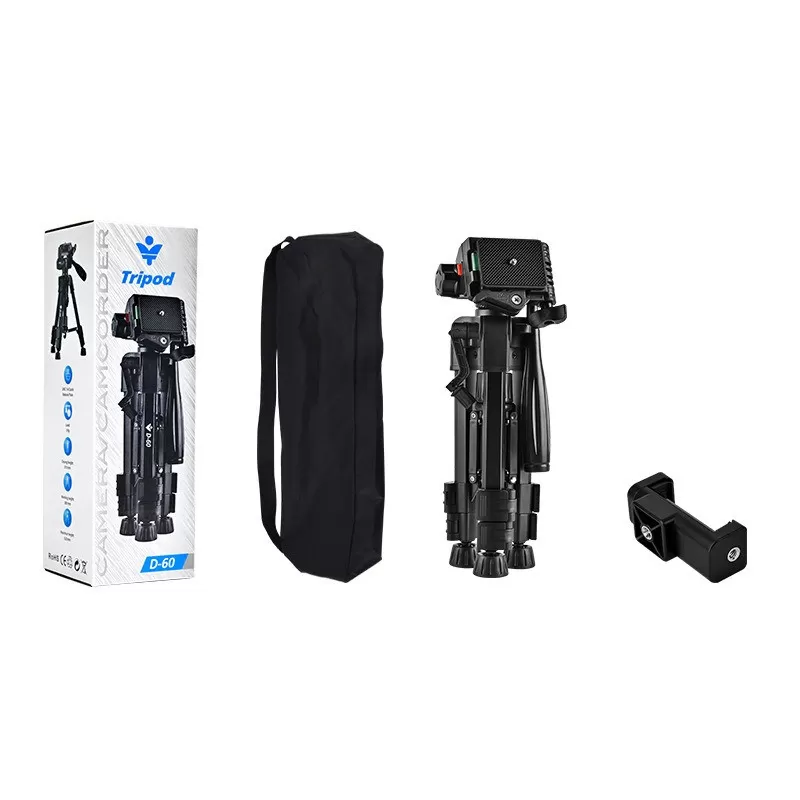 INF Bärbart Telefonstativ i Aluminiumlegering 0.63m med Nylonväska & E-Clip för Livestreaming & Fotografering