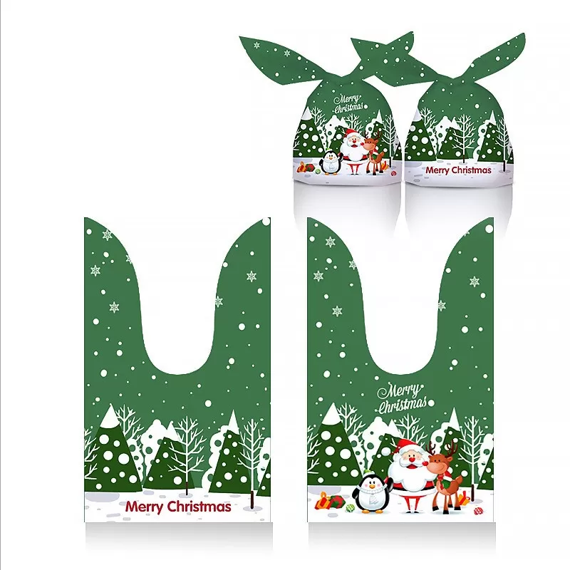 INF Julgodispåsar Släddesign 14x23cm (50-pack) - Festlig presentförpackning