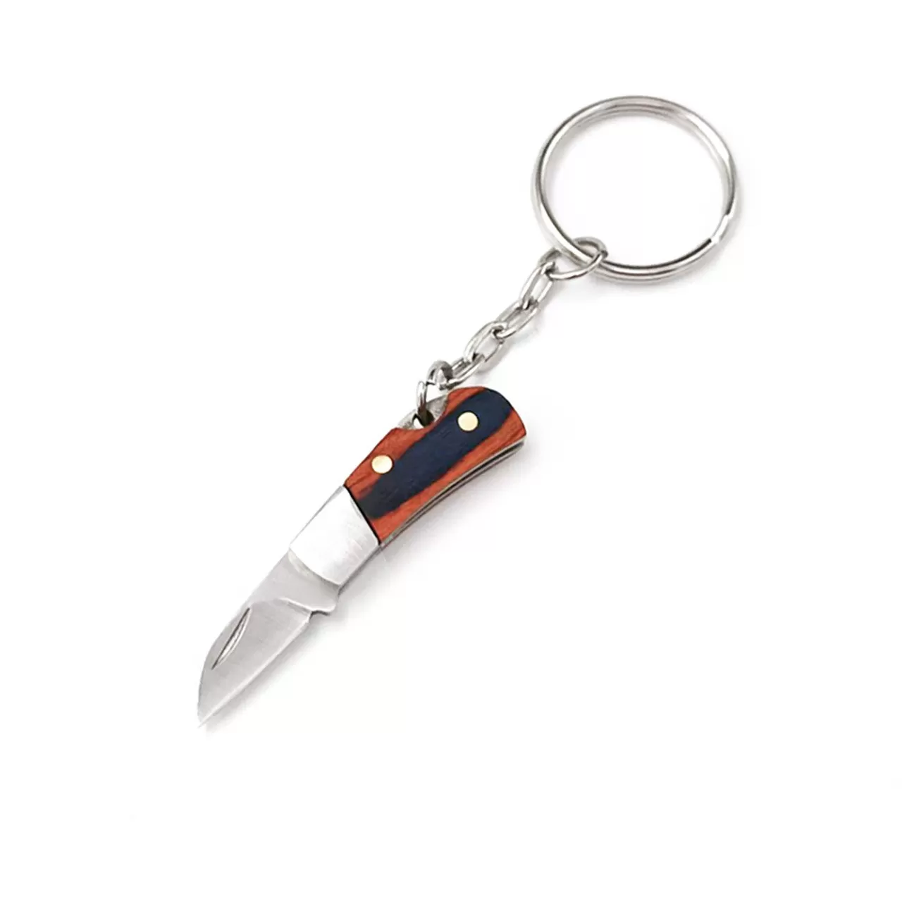 INF Mini Kamouflage Fickkniv - Rostfritt Stål Hopfällbar Nyckelringskniv
