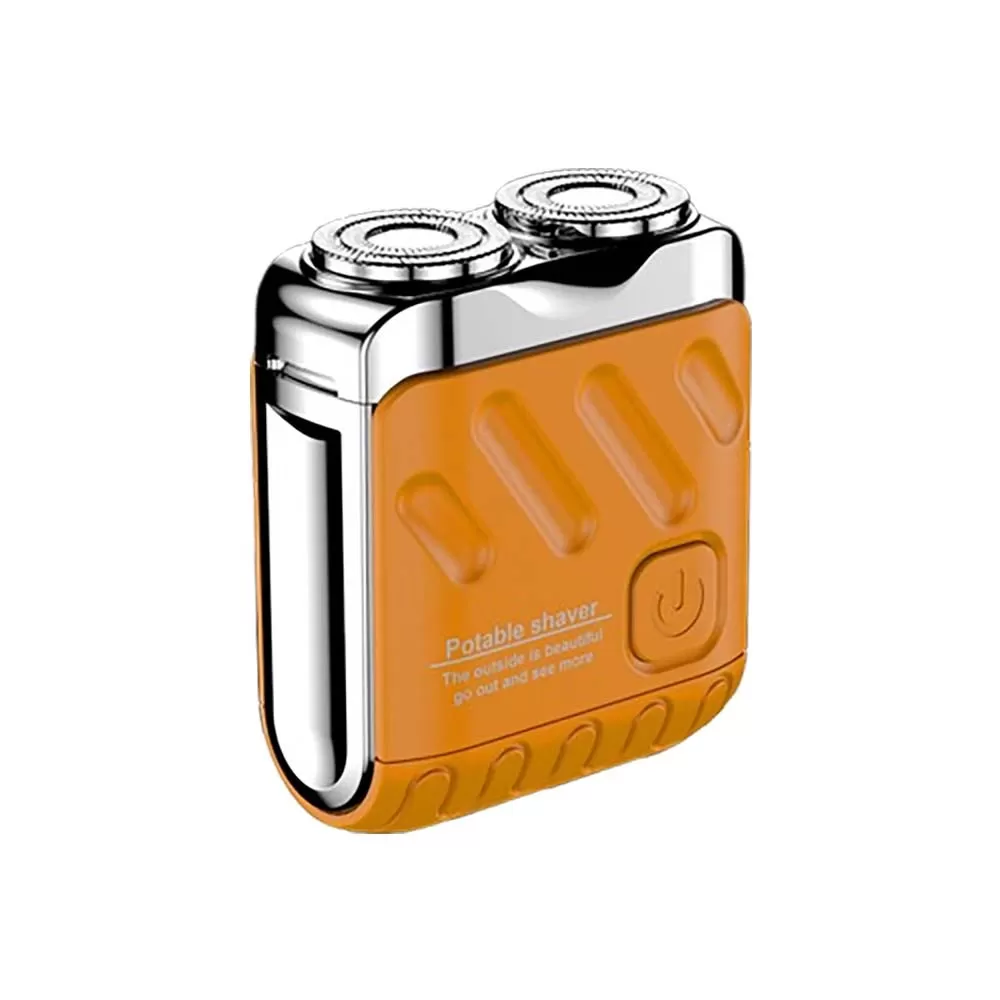 INF MINI Elektrisk Rakapparat Classic - Portabel, Uppladdningsbar och Vattentät för Män & Kvinnor Orange